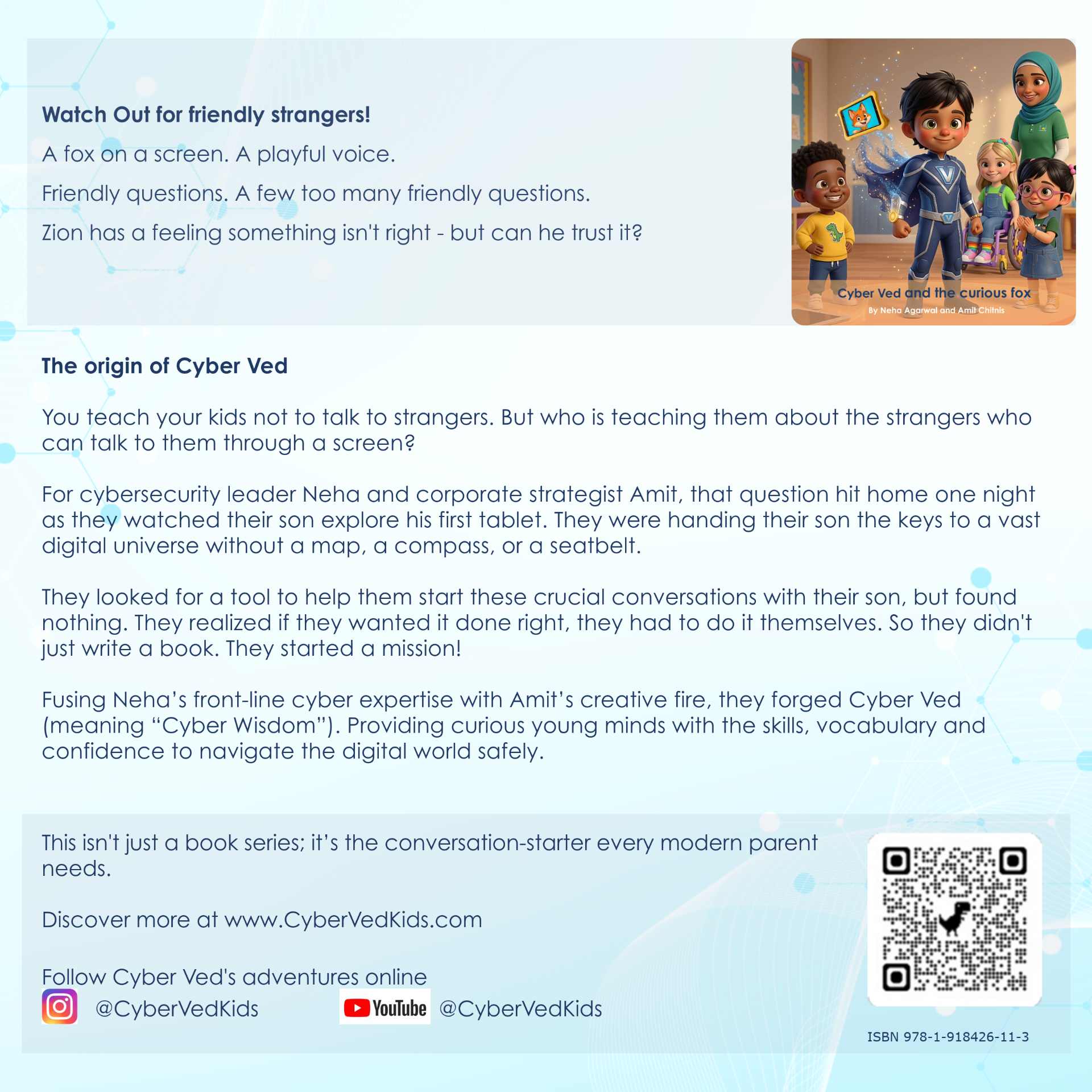 Cyber Ved and the Curious Fox — back cover