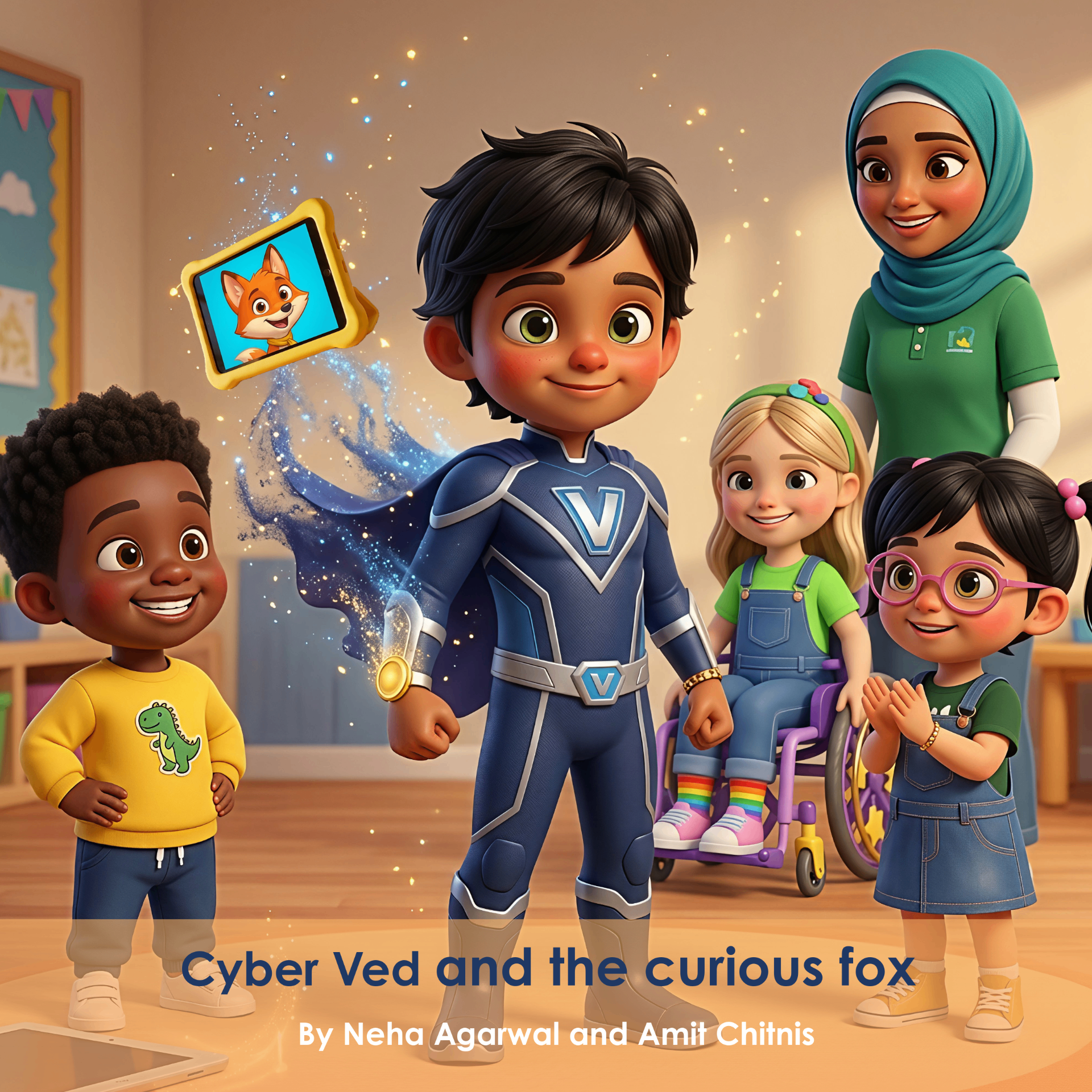 Cyber Ved and the Curious Fox — front cover