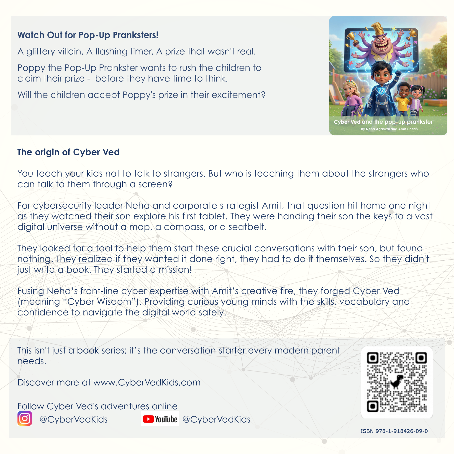Cyber Ved and the Pop-Up Prankster — back cover