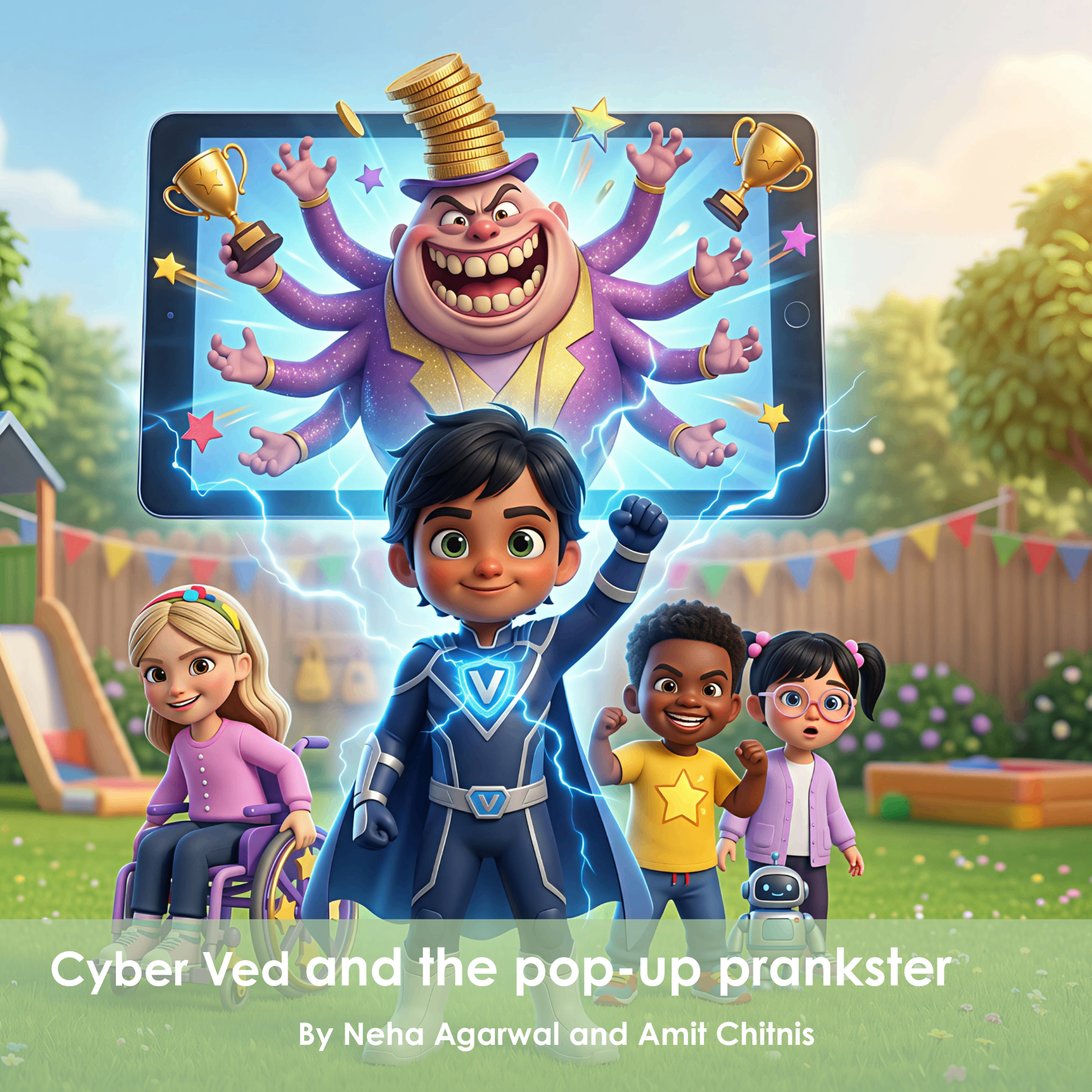 Cyber Ved and the Pop-Up Prankster — front cover